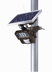 Sensor-controlled dimming solar LED